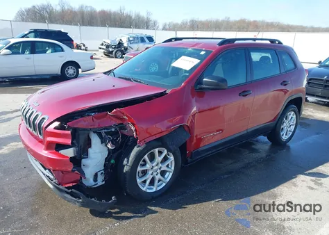 2015 Jeep Cherokee Sport z USA, uszkodzony, nr VIN 1C4PJLAB6FW762333